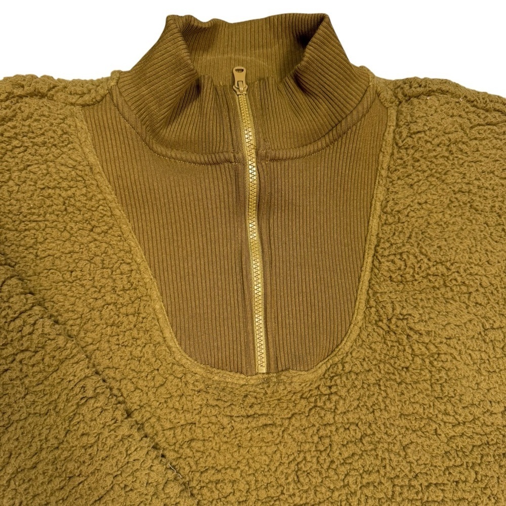 New Aerie Dream Sherpa Quarter Zip Sweatshirt Size S - Picture 4 of 10